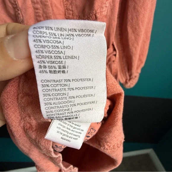 Pilcro Coral Button-Up Romper - Picture 6 of 11